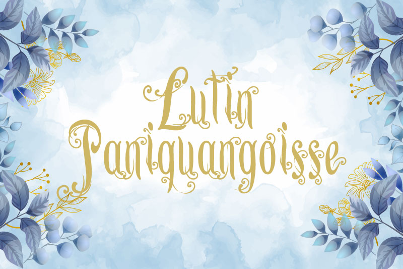 lutin paniquangoisse flower font