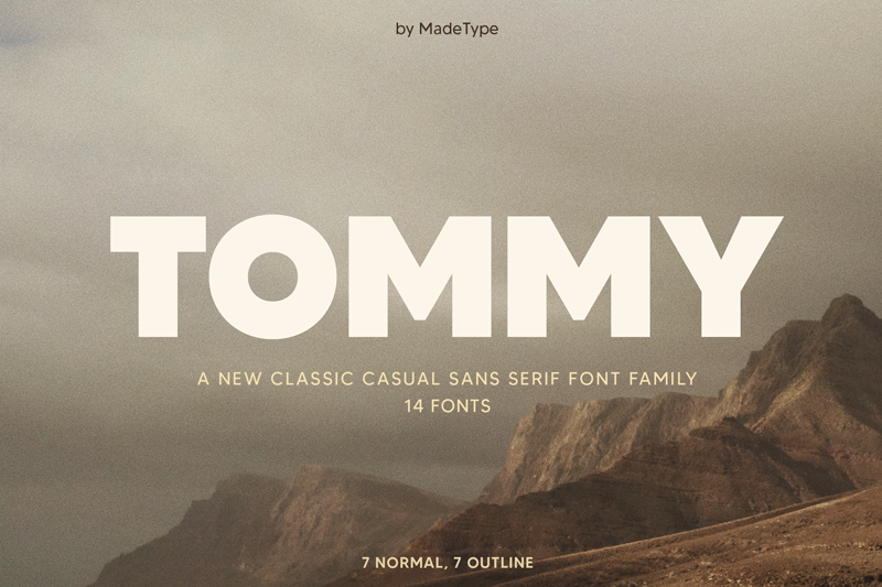 made tommy real estate font