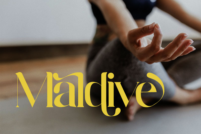 maldive yoga font