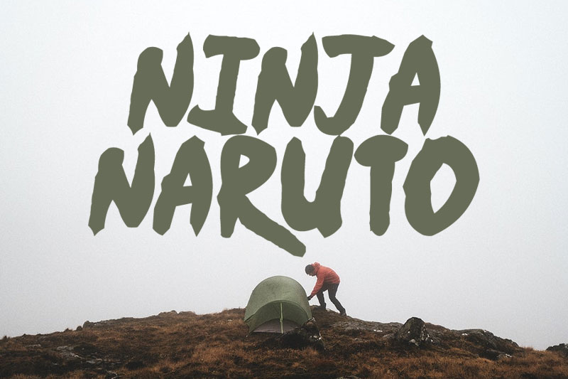 ninja naruto outdoor font