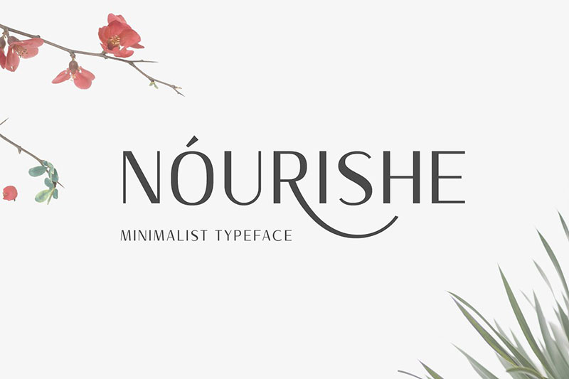 nourishe flower font