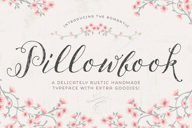 pillowbook typeface extras flower font