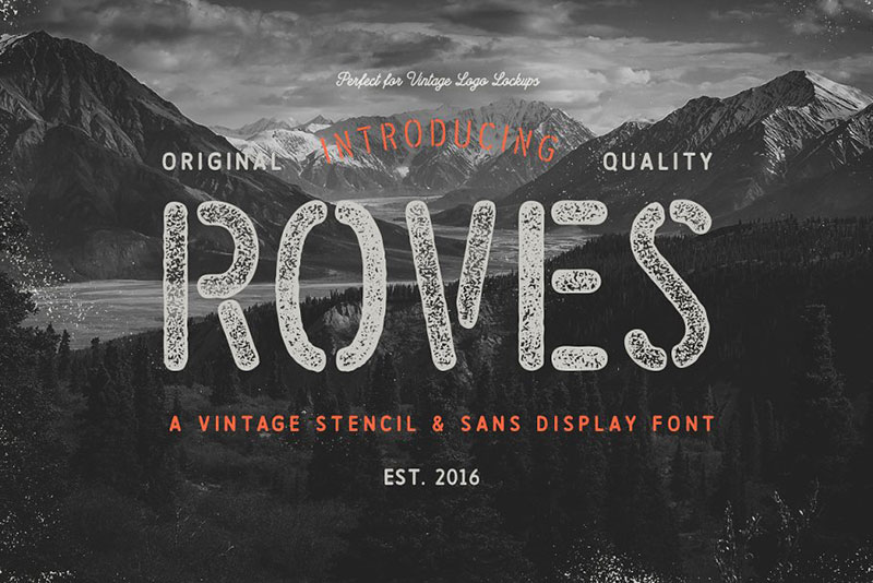 roves family outdoor font