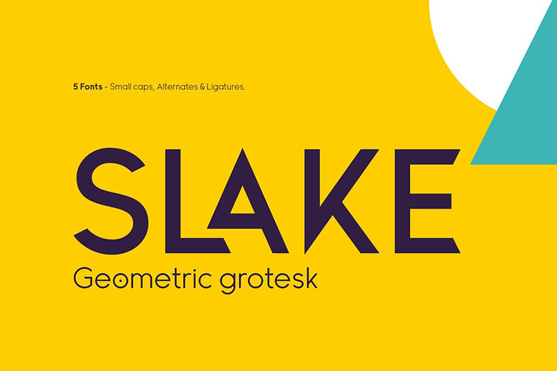 slake typeface real estate font