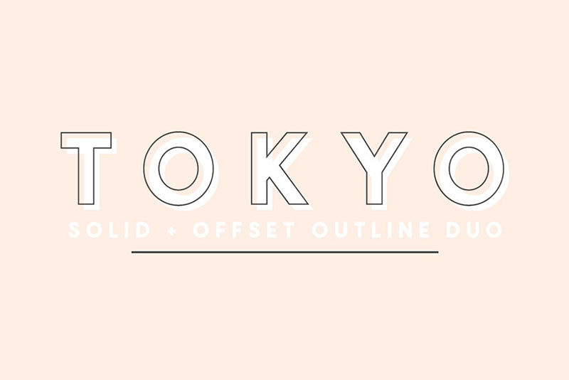tokyo a designer real estate font