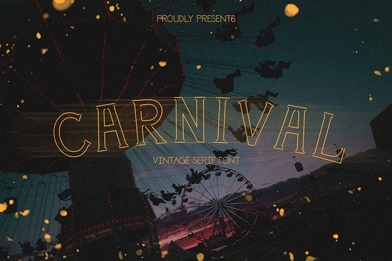 carnival a vintage serif carnival font