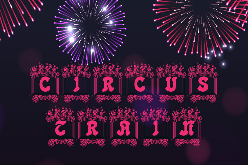 circus train carnival font