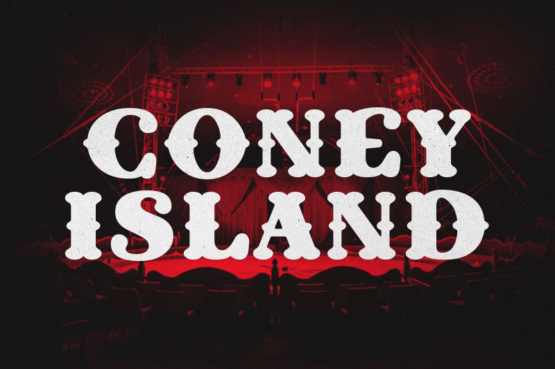 coney island carnival font