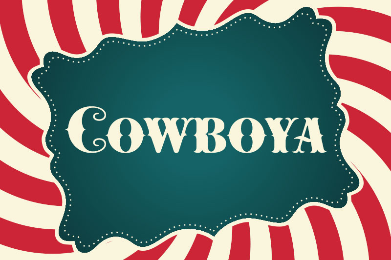 cowboya bi carnival font