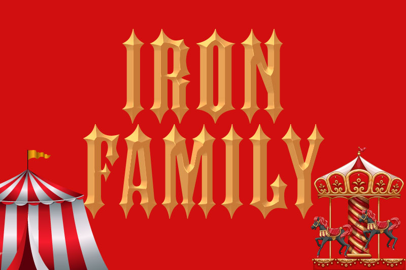 iron family carnival font