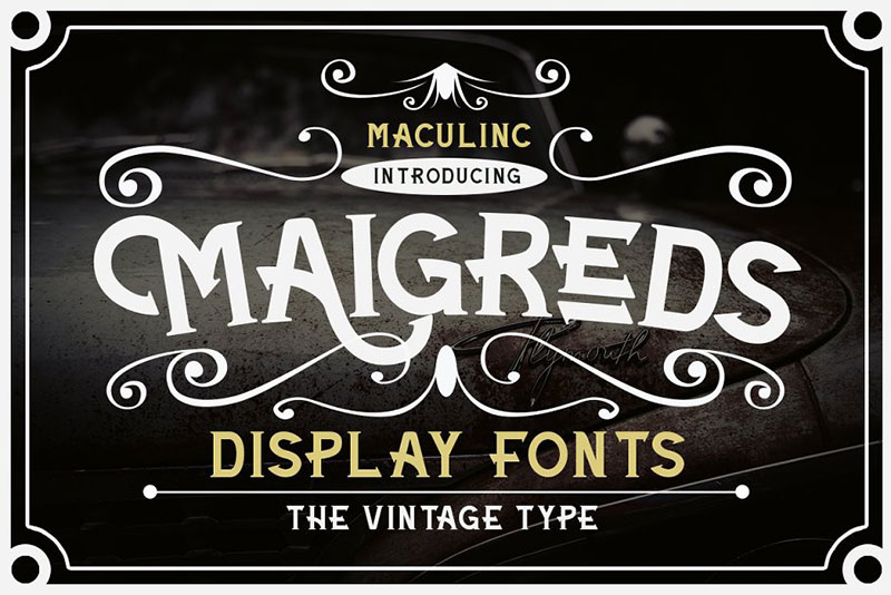 maigreds display carnival font