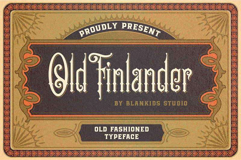 old finlander carnival font