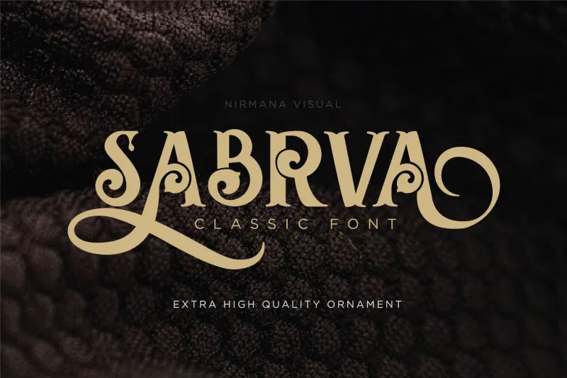 sabrva carnival font