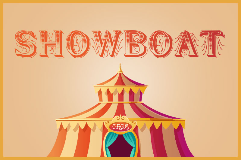 showboat carnival font