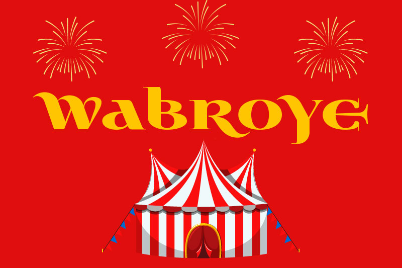 wabroye carnival font
