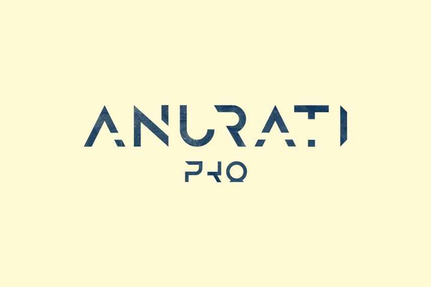 Anurati Pro — space typeface