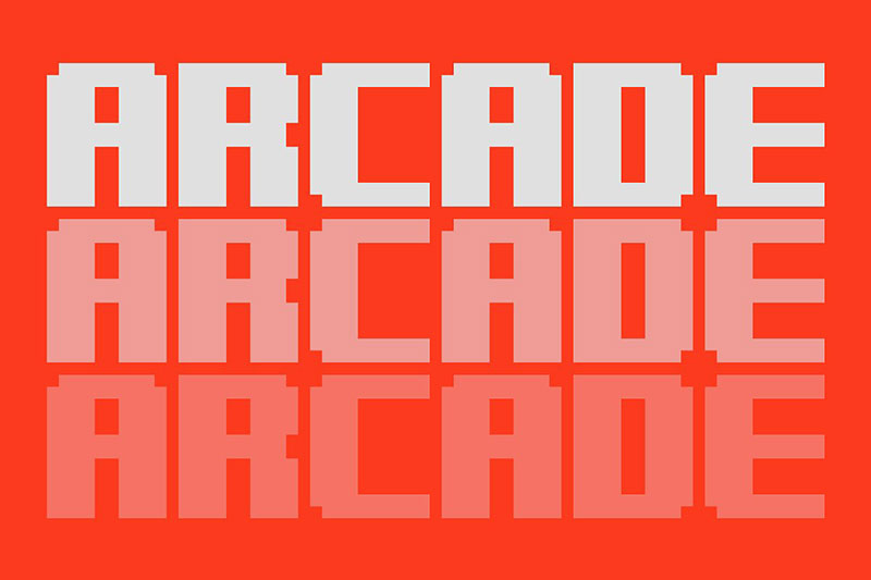 arcade 8 bit font