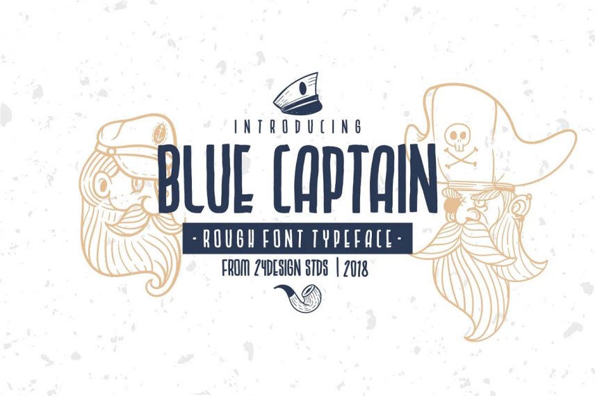 Blue Captain nautical typeface