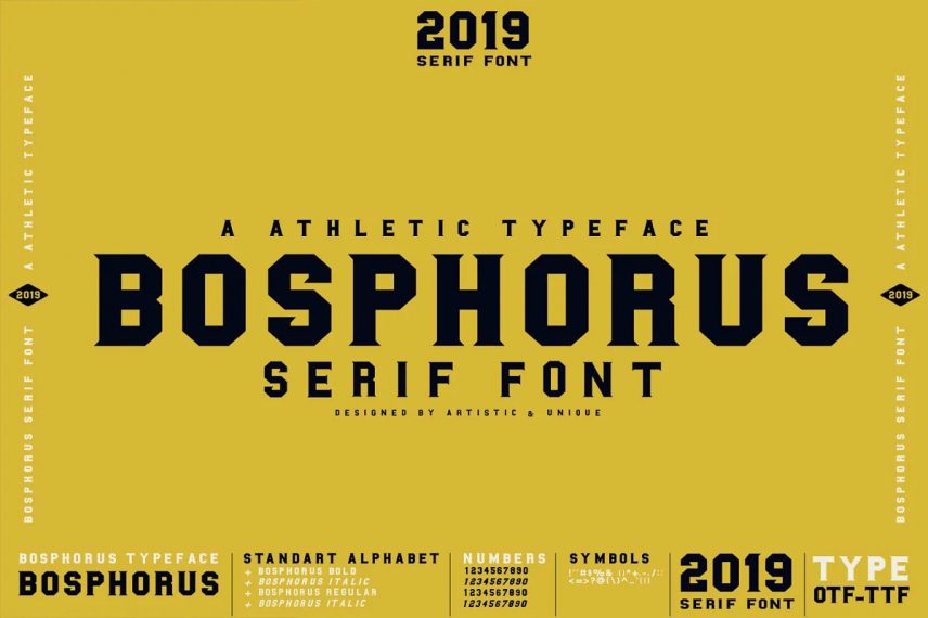 BOSPHORUS Serif Varsity Font