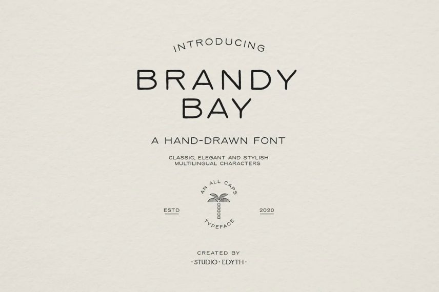Brandy Bay A hand drawn Rounded Font