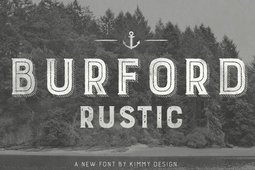 Burford Rustic Pro Nautical Font