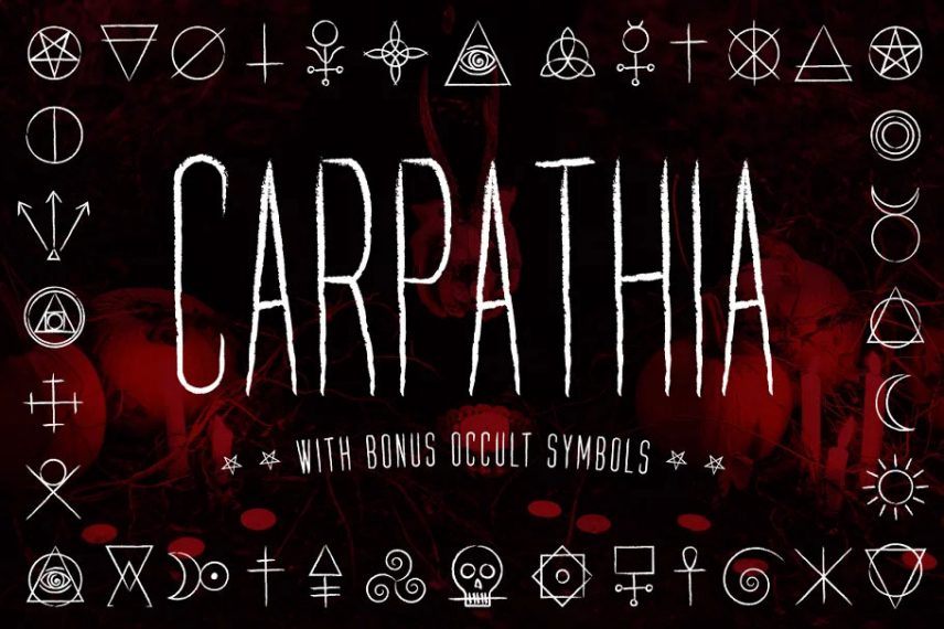 Carpathia witch Typeface Extras