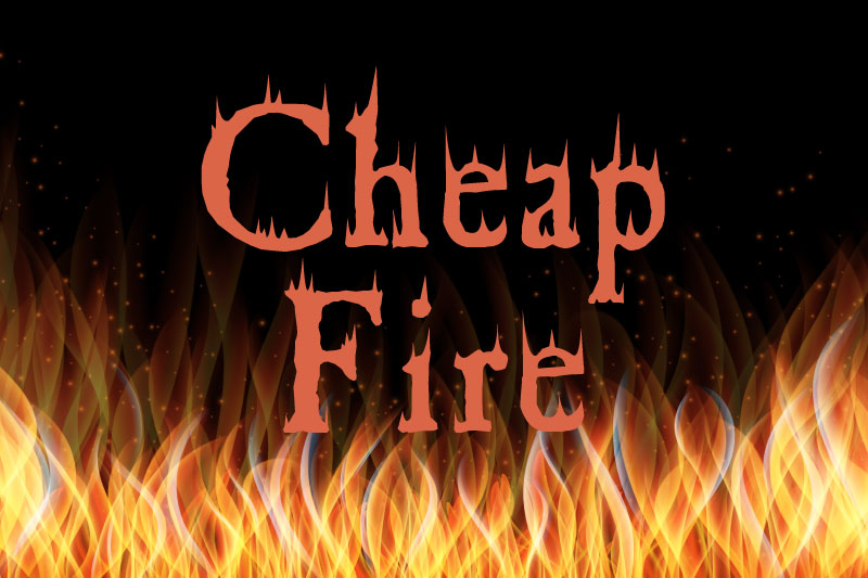 cheap fire and flame font