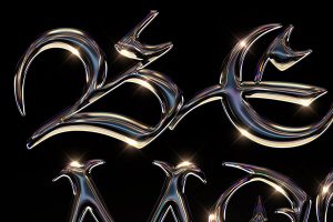 Chrome Text Effect Vol.15 PSD Style Template