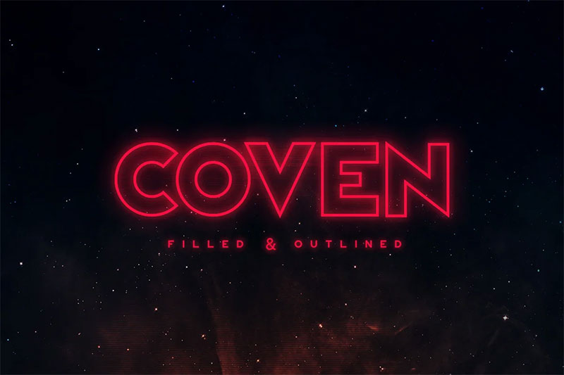 coven typeface gaming font