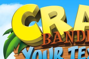 Crash Bandicoot Logo and Text Effect PSD Template