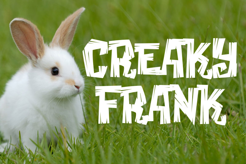 creaky frank animal font