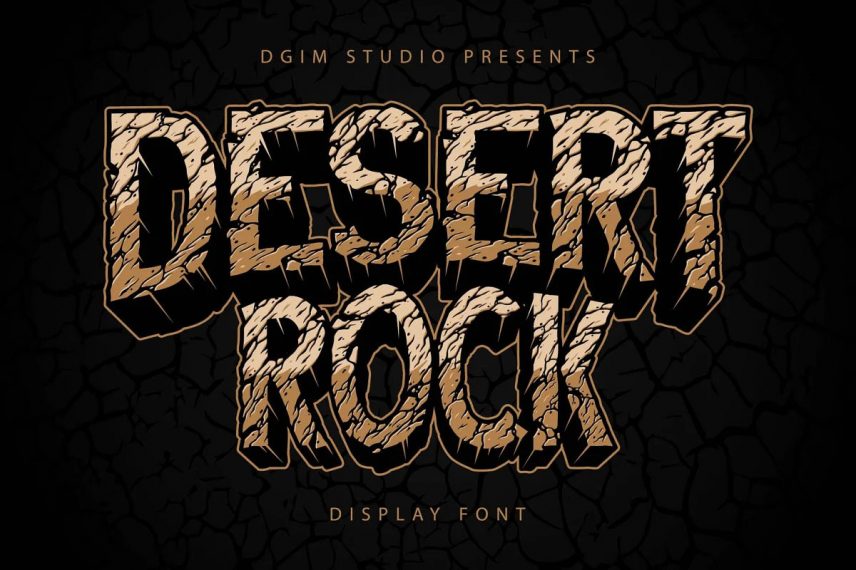 Desert Rock display font family