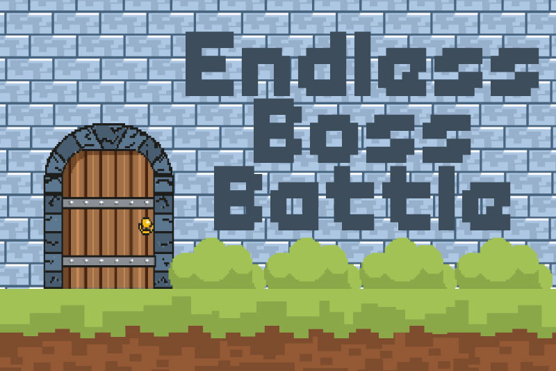 endless boss battle 8 bit font