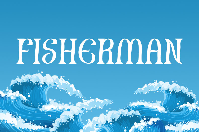 fisherman ocean font