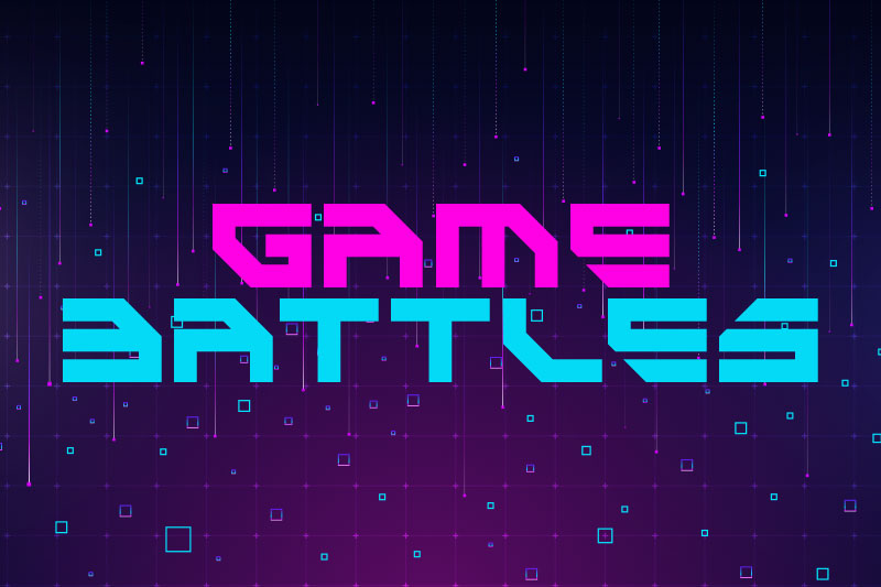 game battles gaming font