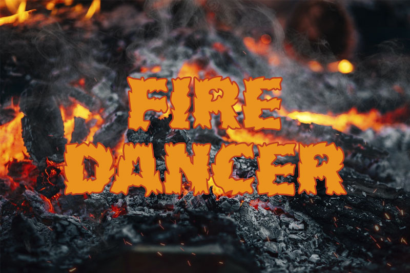 hff fire dancer fire and flame font