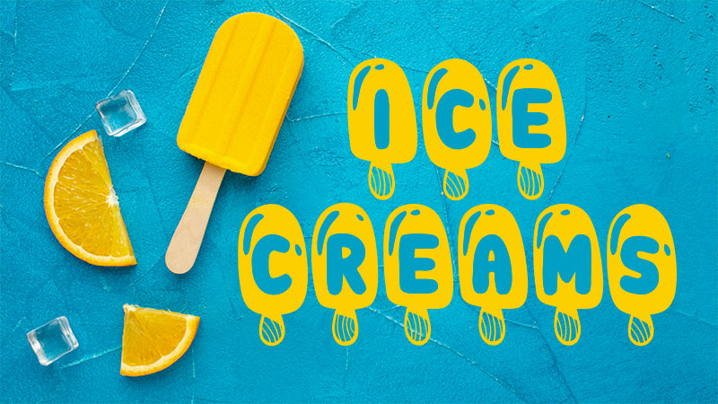icecreams ice cream font