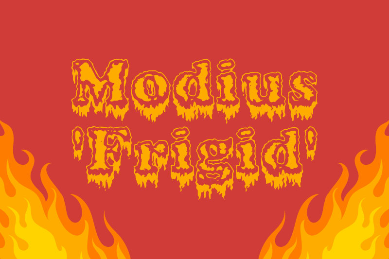 modius frigid fire and flame font