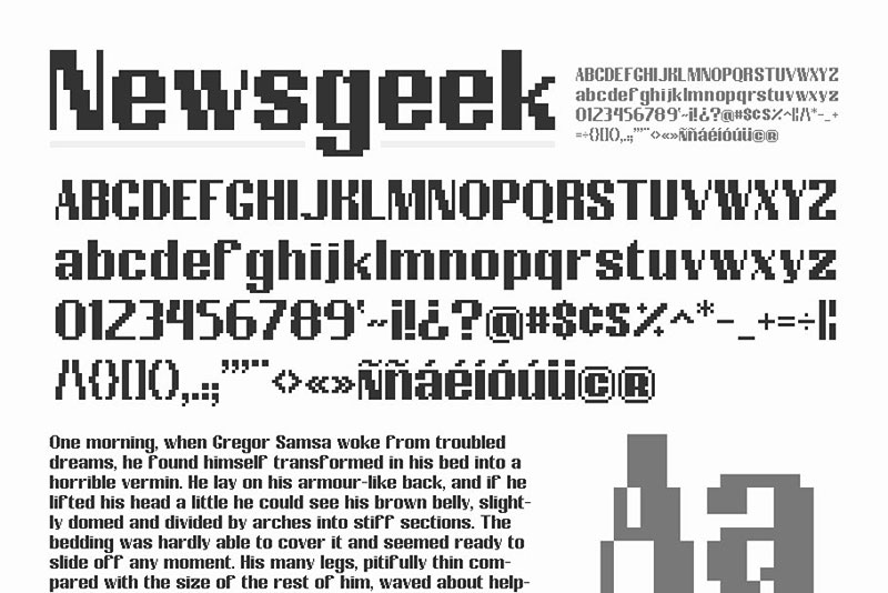 newsgeek 8 bit font