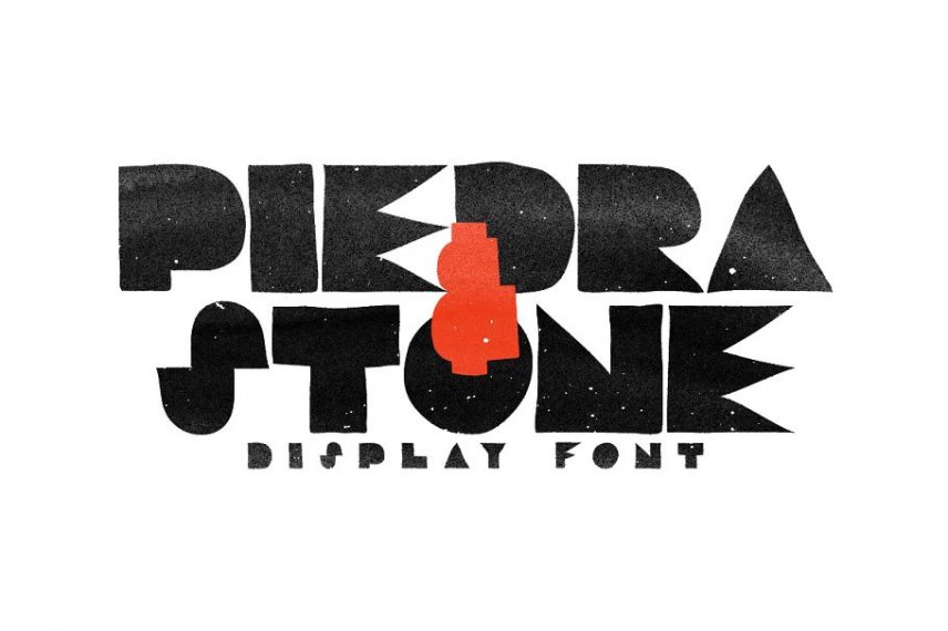 Piedra and Stone — Block Font