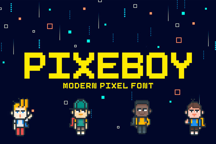 pixeboy 8 bit font