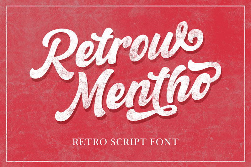 retrow mentho ocean font