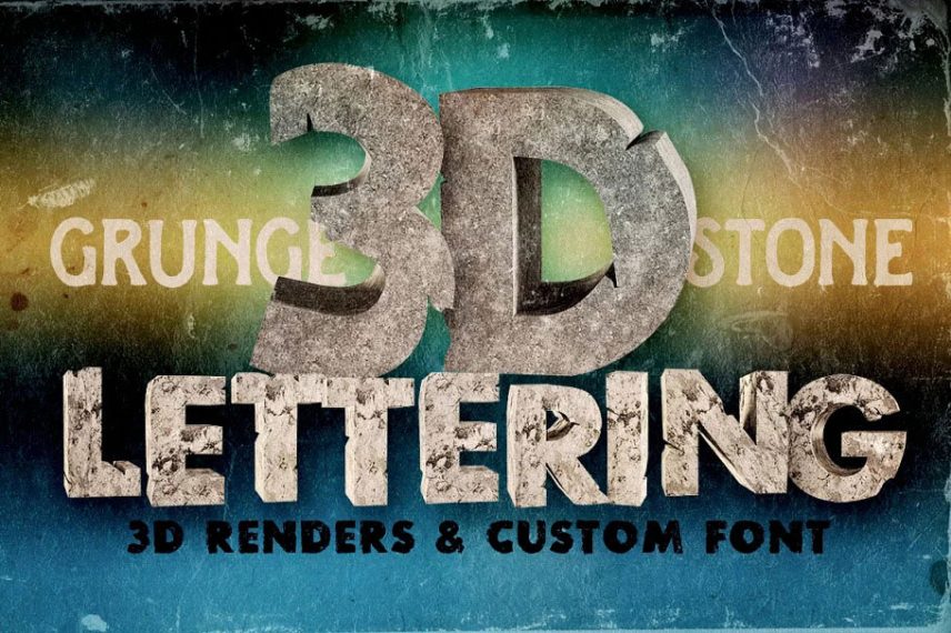 Stone 3D Lettering