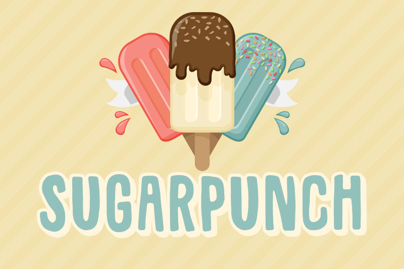 sugarpunch ice cream font