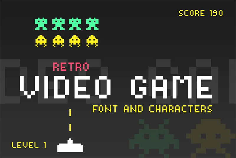 video game gaming font