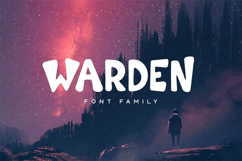 warden typeface gaming font
