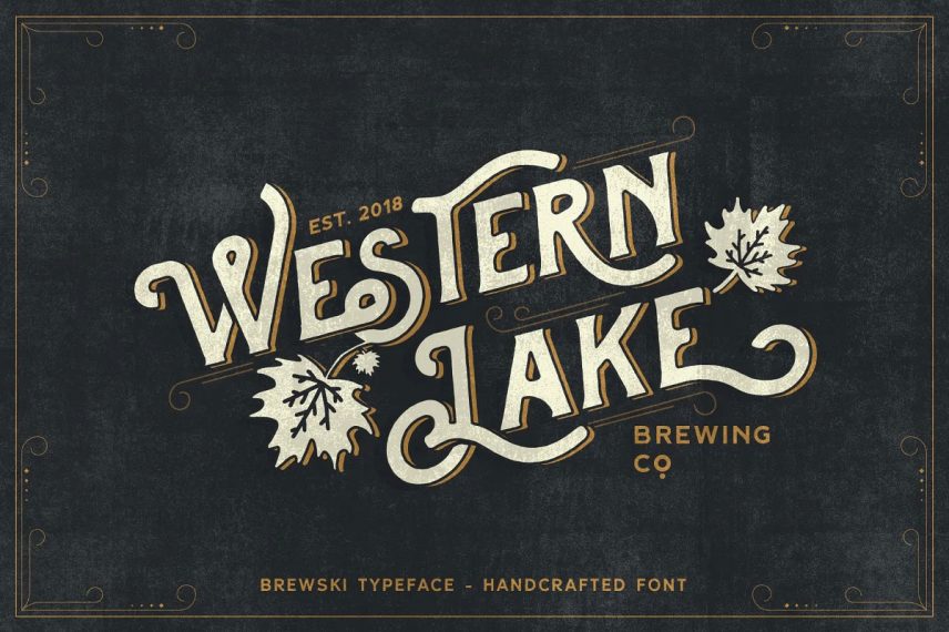 Western Lake Brewski Typeface