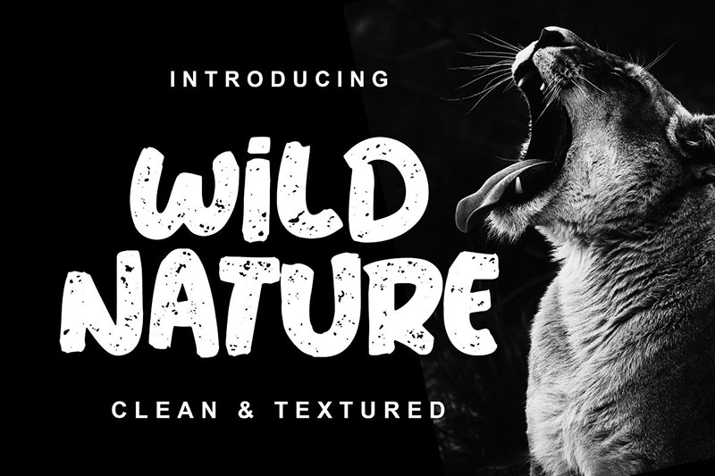 wild nature animal font