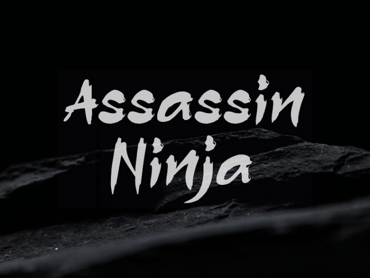 a asian ninja samurai font