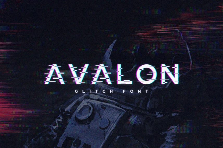 Avalon Glitch Font
